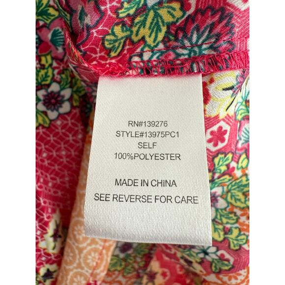 Daniel Rainn Women’s Sleeveless V Neck Floral Top size Small - Picture 4 of 5